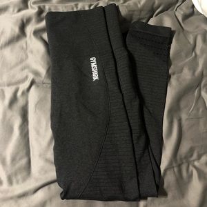 Gymshark Origin Seamless Leggings - black marl